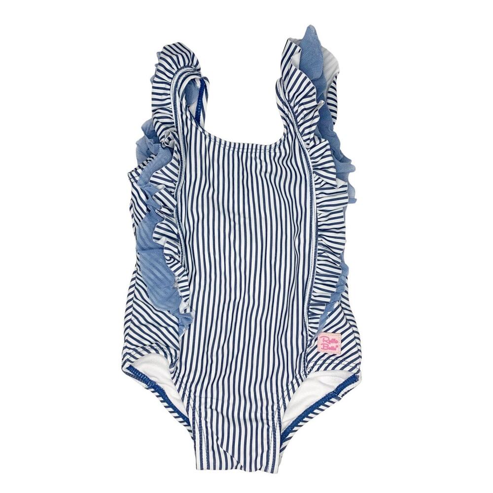 Ruffle Butts Seersucker One Piece Bathing Suit Size 12-18 Months